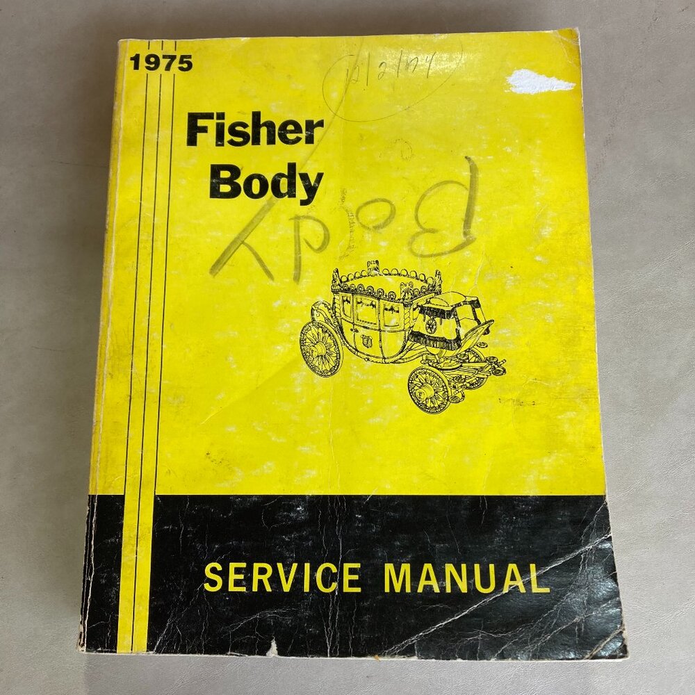 1975 Fisher Body Service Manual Chevrolet GM Pontiac OEM Vintage Original Book